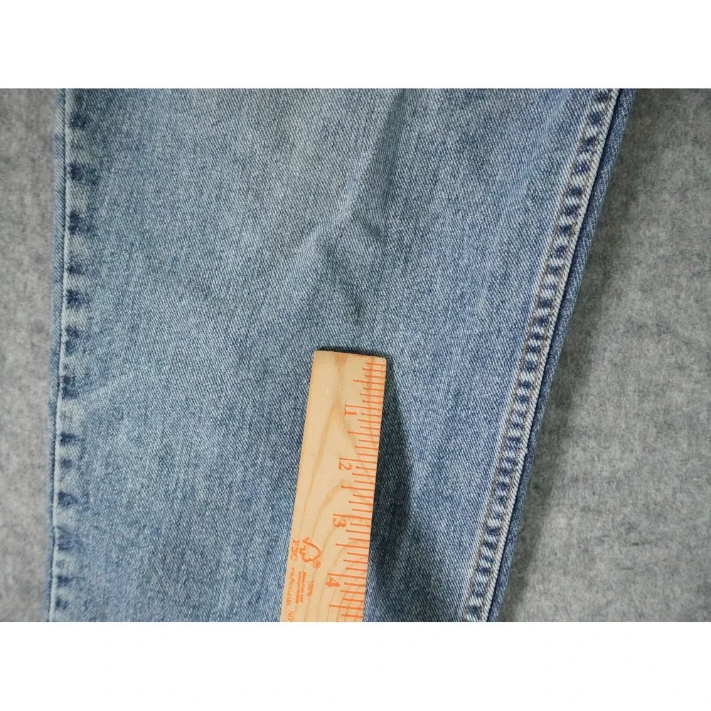Vintage‎ Levis 545 Jeans Mens 38x34 (36x32.5) Blue Denim Loose Stained Brown Tab